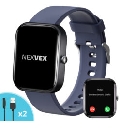 Nexvex Deluxe Smartwatch Blauw