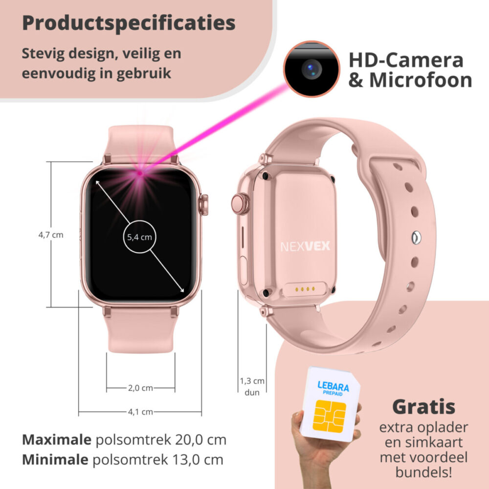 Nexvex Pixigo Kinder Smartwatch Roze